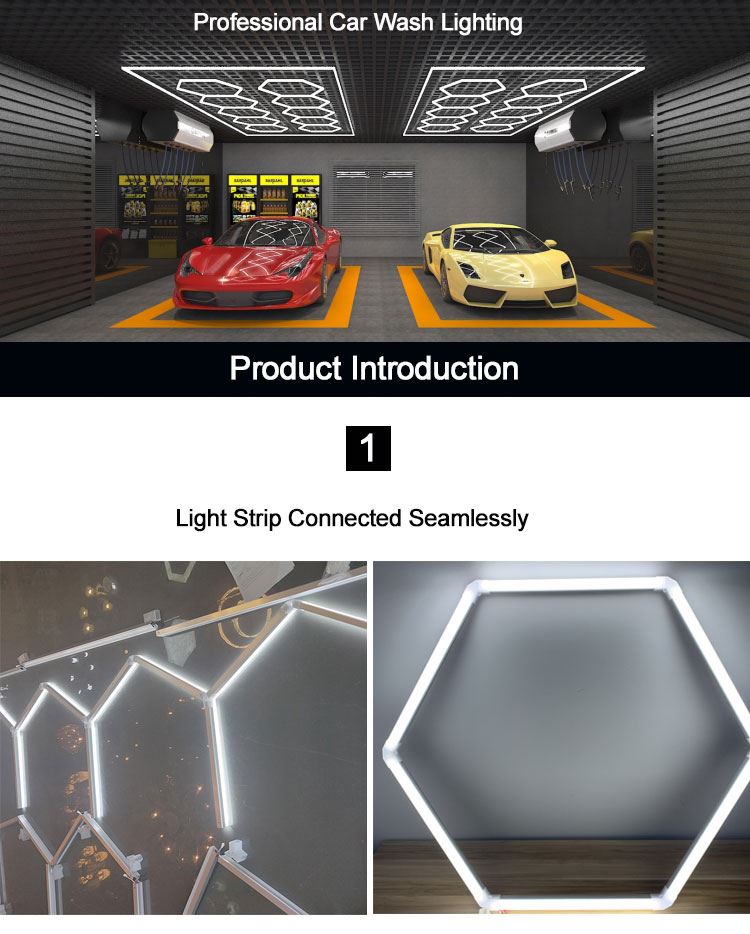 Hexagonal led ceiling detailing lights Hexagonal led ceiling detailing lights